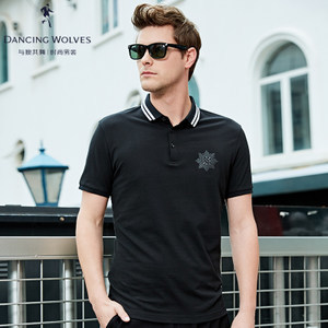 与狼共舞2017夏季男士POLO衫 简约翻领，焕发时尚魅力
